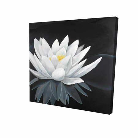 BEGIN HOME DECOR 16 x 16 in. Lotus Flower with Reflection-Print on Canvas 2080-1616-FL198